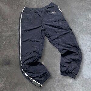 Nautica Competition Mens Black Nylon Track Pants Joggers Size L